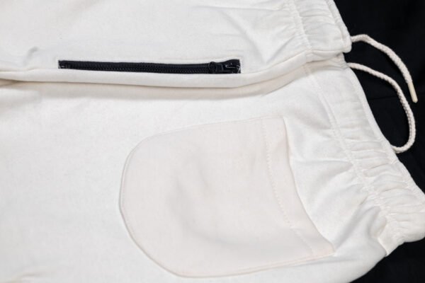 Off White Fleece Baggy Pants