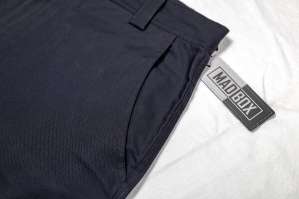 Grey 6 Pocket Baggy Cargo Twill