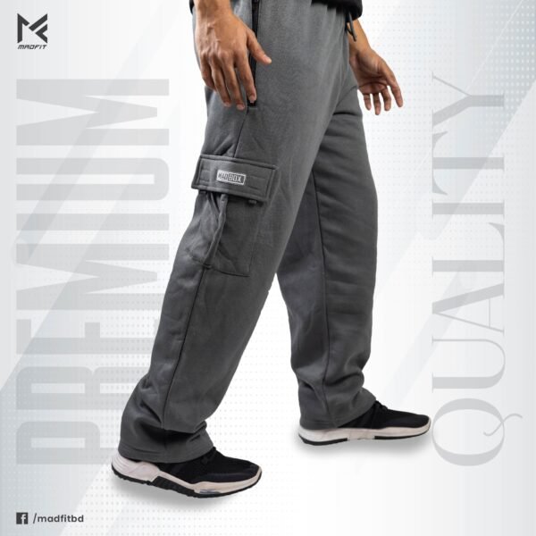Grey Fleece Baggy Pants